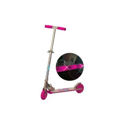 Ozbozz Pink Flashing Storm Folding Scooter