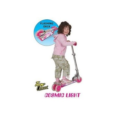 Ozbozz Pink Cosmic Light Flashing Deck Scooter