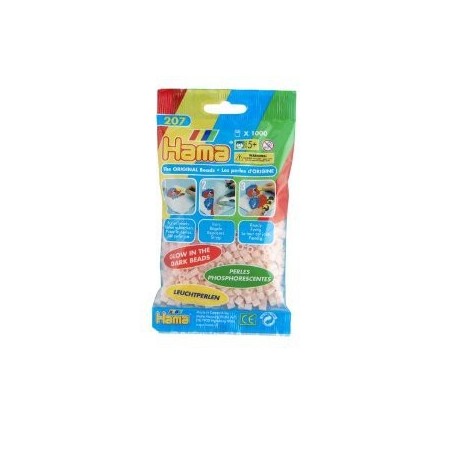 Hama Midi Bead Night Glow Red 1000 Beads In Bag (56)