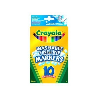 Crayola 10 Washable Fine Line Markers