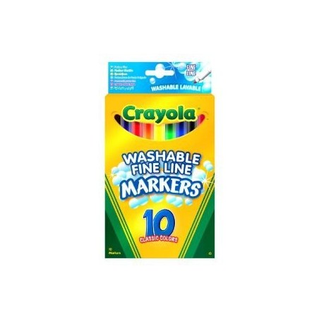Crayola 10 Washable Fine Line Markers