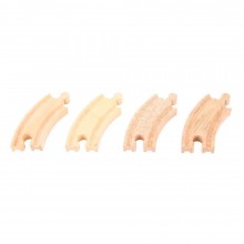 Bigjigs Rail - Short Curved Track X4