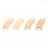 Bigjigs Rail - Short Curved Track X4