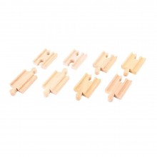 Big Jigs rail compatible with leading wooden train systems. Mini Track set