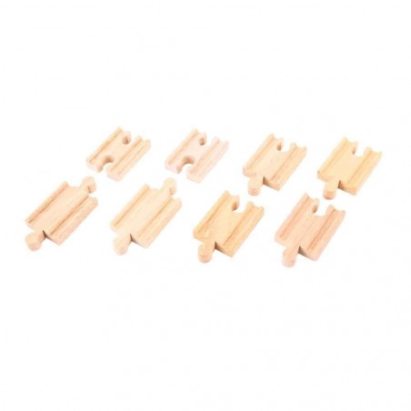 Bigjigs Rail Mini Track (Pack Of 8)
