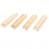 Big Jigs rail compatible with leading wooden train systems. Straights