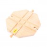 Big Jigs rail compatible with leading wooden train systems. Crossing Plate