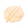 Big Jigs rail compatible with leading wooden train systems. Crossing Plate