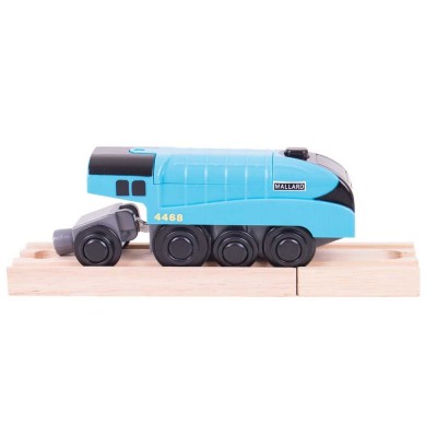 Big Jigs rail compatible with leading wooden train systems. Mallard