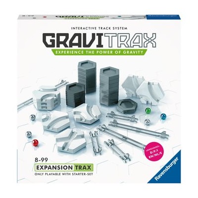 Extend your GraviTrax Starter Set with this excellent track pack with over 40 components. Extend your GraviTrax Starter Set with this excellent track pack with over 40 components.