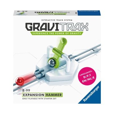 Add some speed to your GraviTrax with the Hammer Expansion. Add some speed to your GraviTrax with the Hammer Expansion.