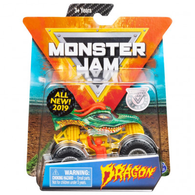 Monster Jam Official Dragon Monster Truck, Die-Cast 1:64 Scale