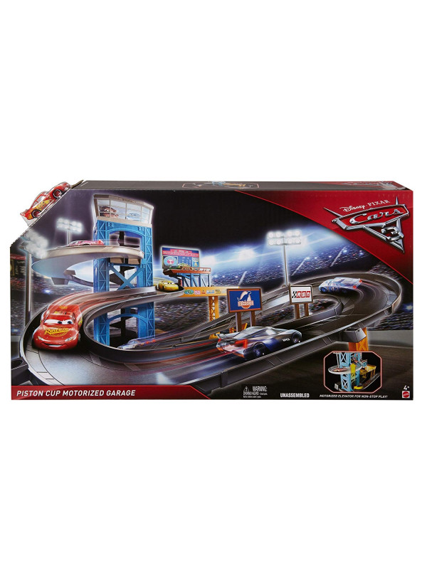 cars 3 motorized garage