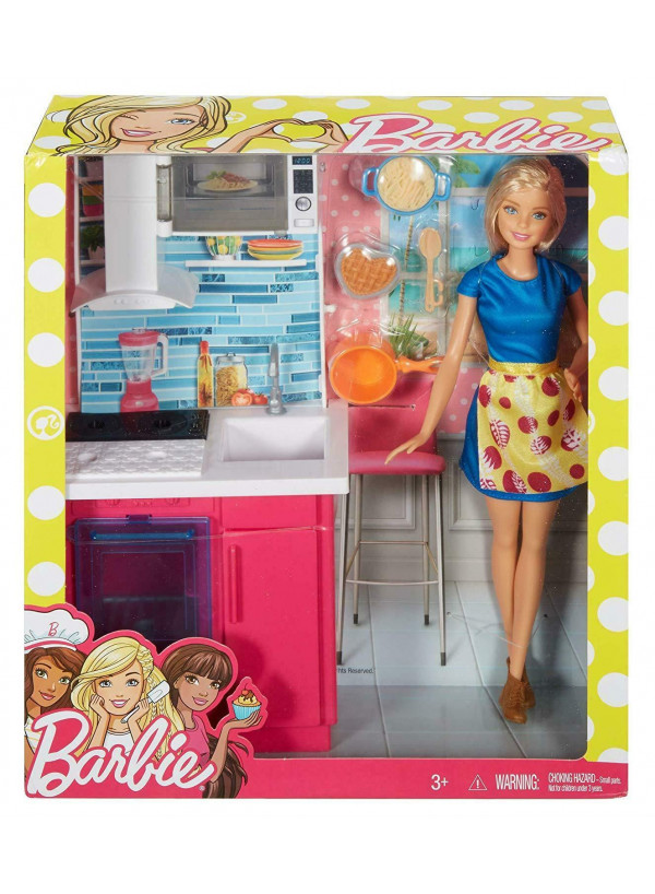 barbie and kitchen