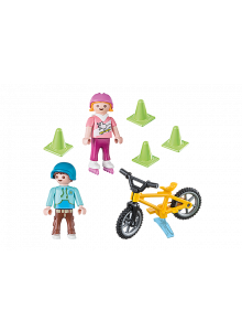 Playmobil Specials Plus Children With Skates And Bike 70061