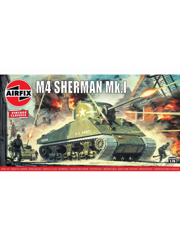 Airfix Model Kits Vintage Classics Sherman M4 Mk1