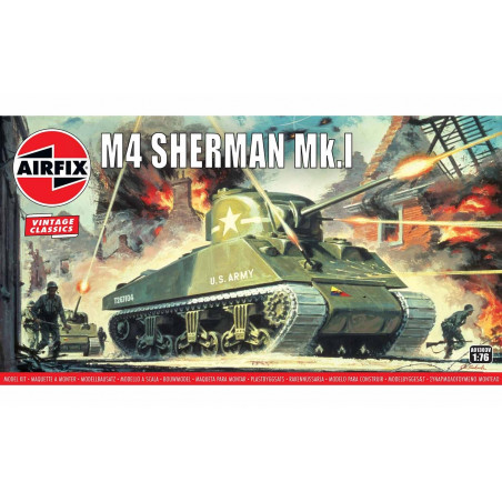 Airfix Model Kits Vintage Classics Sherman M4 Mk1