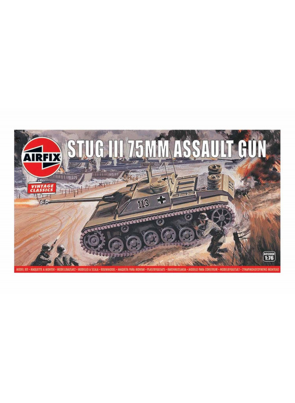 Airfix Model Kits Vintage Classics Stug Iii 75mm Assault Gun 1:76