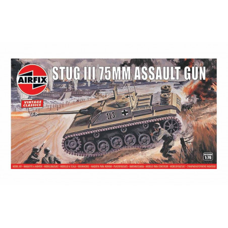 Airfix Model Kits Vintage Classics Stug Iii 75mm Assault Gun 1:76