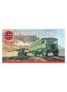 Airfix Vintage Classics - Aec Matador And 5.5 Gun 1:76