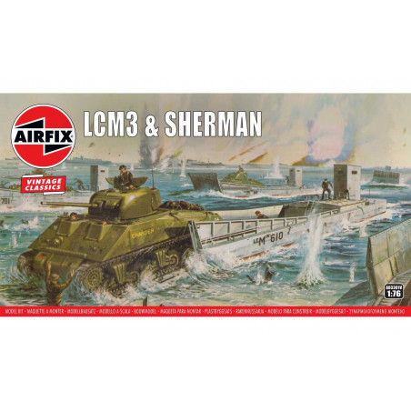 Airfix Vintage Classics Lcm3 & Sherman
