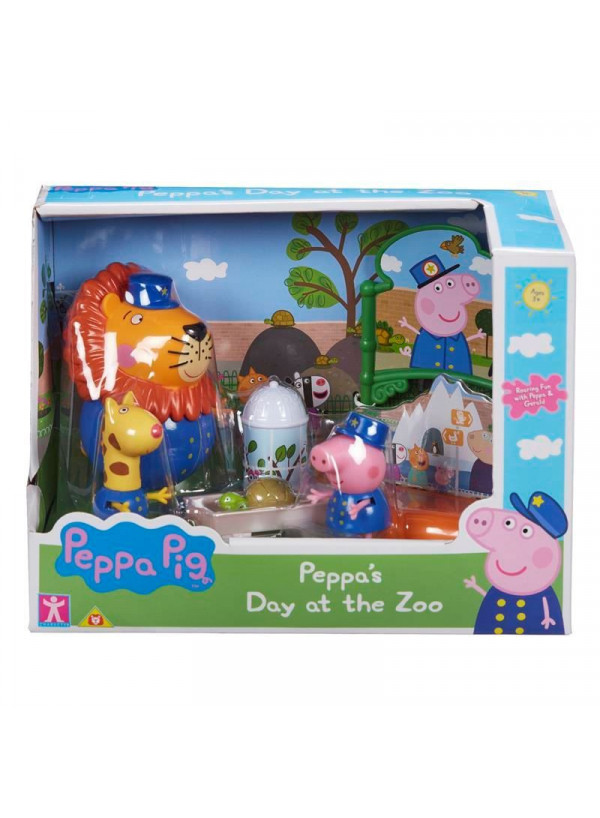 Peppa Pig Themed Playset - Peppa's Day At The Zoo