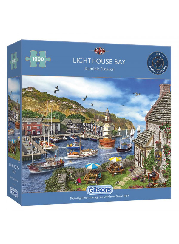 Gibsons Lighthouse Bay 1000 Piece Jigsaw Puzzle