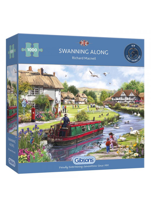 Gibsons Swanning Along 1000 Piece Jigsaw Puzzle