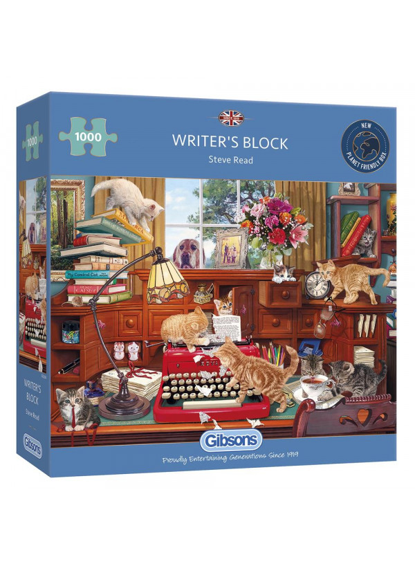 Gibsons Writers Block 1000 Piece Jigsaw Puzzle