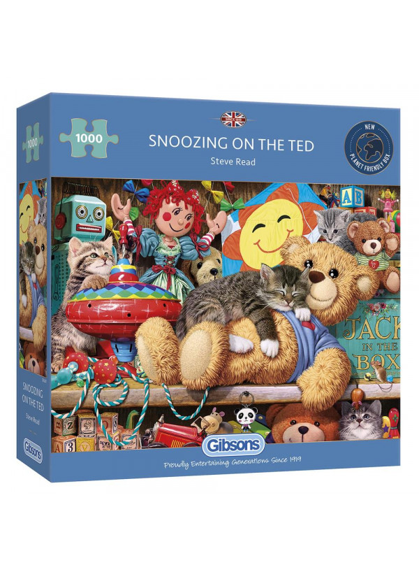 Gibsons Snoozing On The Ted 1000 Piece Jigsaw Puzzle