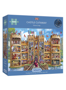 Gibsons Castle Cutaway 1000 Piece Jigsaw Puzzle