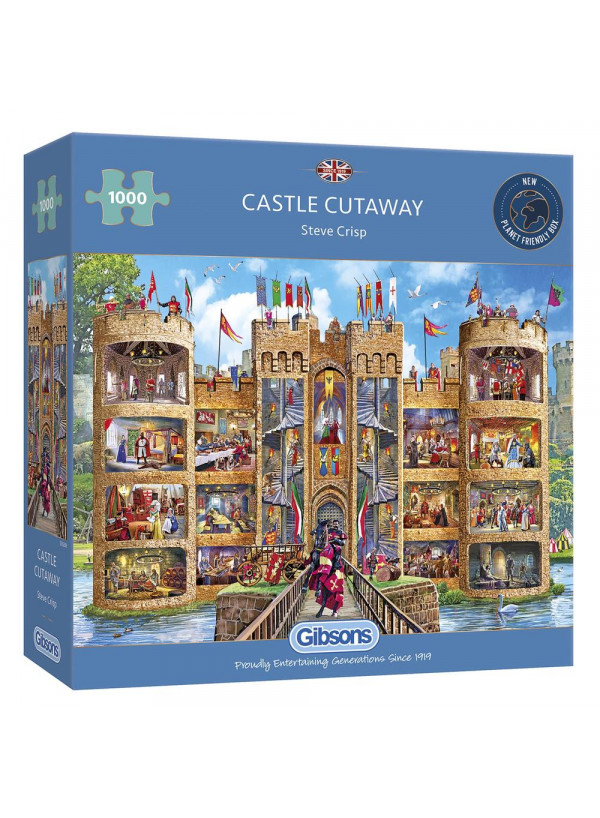 Gibsons Castle Cutaway 1000 Piece Jigsaw Puzzle Gibsons Castle Cutaway 1000 Piece Jigsaw Puzzle