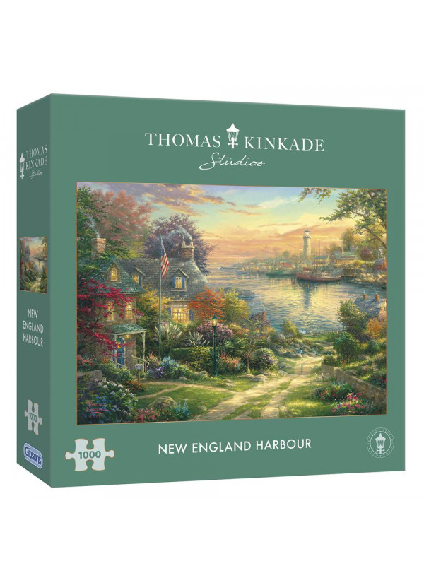 Gibsons Thomas Kinkade Studio New England Harbour 1000 Piece Jigsaw Puzzle Gibsons Thomas Kinkade Studio New England Harbour 1000 Piece Jigsaw Puzzle