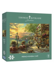 Gibsons Thomas Kinkade Studio French Riviera Cafe 1000 Piece Jigsaw Puzzle