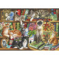 Gibsons Puss In Books 1000 Piece Jigsaw Puzzle 1000 Piece Jigsaw Puzzle