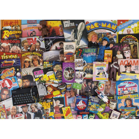 Gibsons Spirit Of The 80s 1000 Piece Jigsaw Puzzle