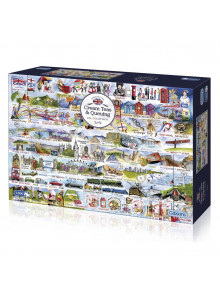 Gibsons Cream Teas & Queuing 1000 Piece Jigsaw Puzzle 1000 Piece Jigsaw Puzzle