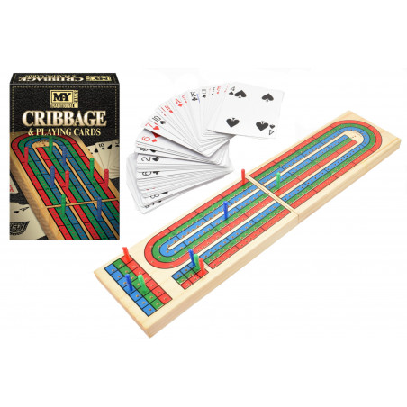 Wooden Folding Cribbage Board