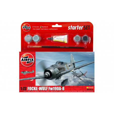 Airfix Small Starter Set - Focke Wulf Fw190a-8