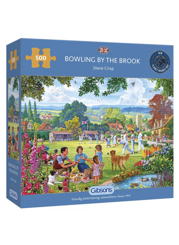Gibsons Games Bowling By The Brook 500 Pcs Jigsaw Puzzle
