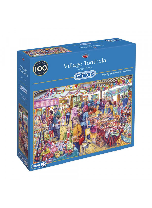 Gibsons Village Tombola 1000 Piece Jigsaw Puzzle