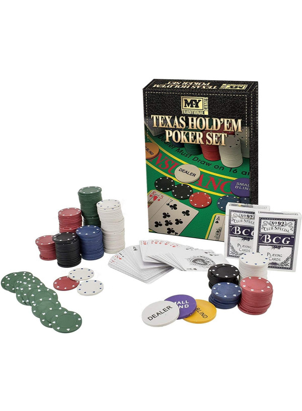 Tactic Poker Pro Texas Holdem Poker Set in Tin
