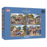 Gibsons The Evacuees 4 X 500 Piece Jigsaw Puzzle