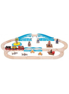 Bigjigs Rail Pirate Train Set