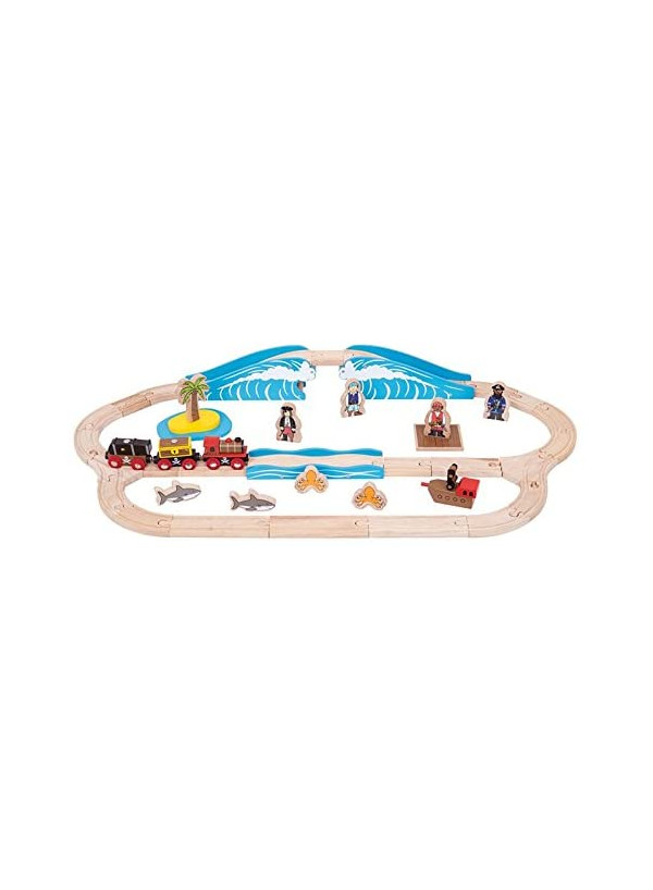 Bigjigs Rail Pirate Train Set