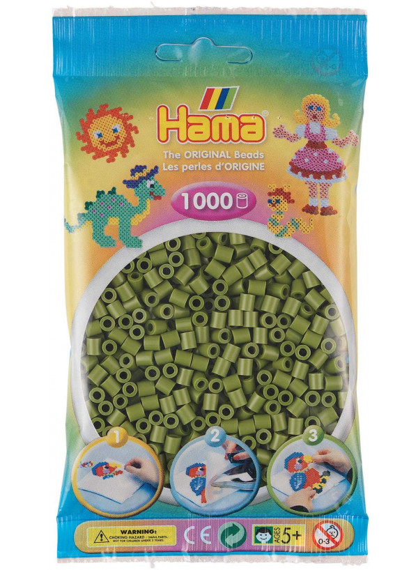Hama Midi Bead 1000 Olive Green 84 Hama Midi Bead 1000 Olive Green 84