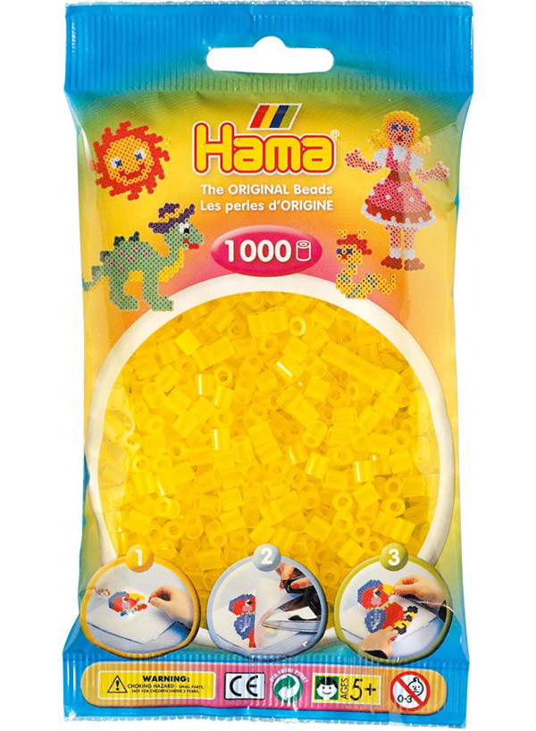 Hama Midi Bead 1000 Translucent Yellow 14