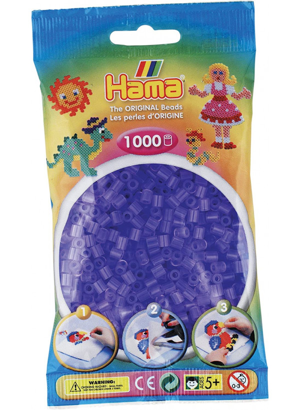Hama Midi Bead 1000 Translucent Lilac 20774 Hama Midi Bead 1000 Translucent Lilac 20774