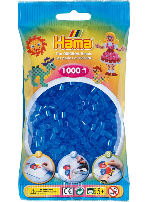 Hama Midi Bead 1000 Translucent Blue 15
