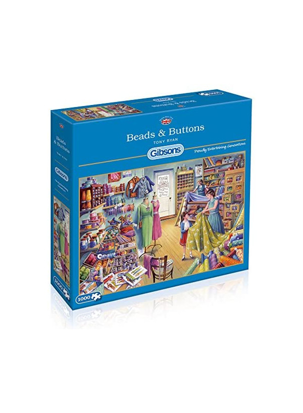 Gibsons Beads & Buttons 1000 Piece Jigsaw Puzzle Gibsons Beads & Buttons 1000 Piece Jigsaw Puzzle